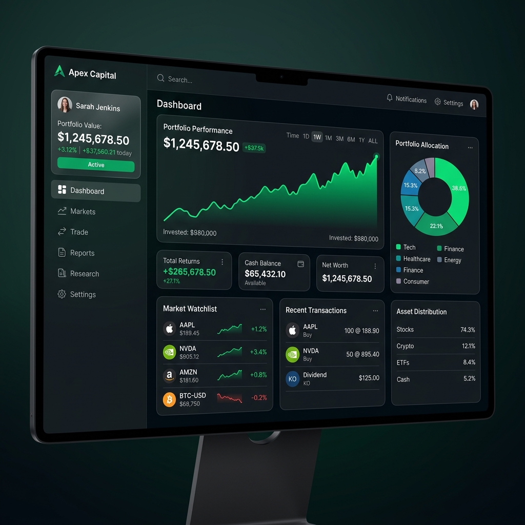 FinTech App Dashboard